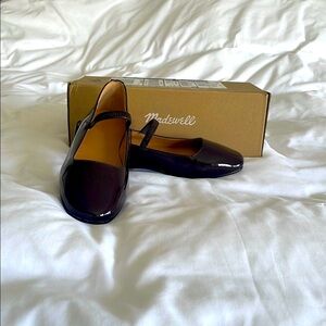 Madewell The Greta Ballet Flat in Burgundy